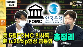 [목돈연구소] 5월26일(목) FOMC 안도랠리, 美3대지수 상승 | FOMC 의사록,자이언트스텝•경기침체는 없다 | 금통위 기준금리 연1.75%로 | 천연가스 가격 급등 지속