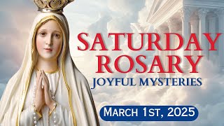 HOLY ROSARY with LITANY 🌺 Saturday March 1, 2025 🌺 Joyful Mysteries 🌺 Today's Rosary🌹