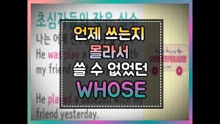 세가영 118화 - 관계대명사 whose 언제 쓰나?#소유격 관계대명사#whose#of which