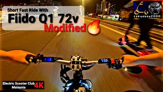 Fiido Q1 (72V  Modified !) Short Ride / 4K UHD