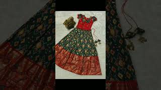 Premium and soft Dola silk Lehenga with soft silk blouse 1550+$ (0 -3 years) 1700+$ (3-11 yrs)