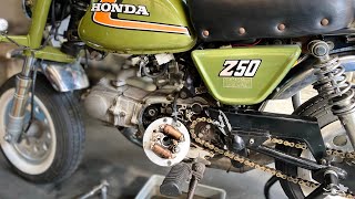 ホンダ モンキー 4lモンキー ジェネレーターからオイル漏れ Oリング オイルシール 交換 honda z50j 4l monkey