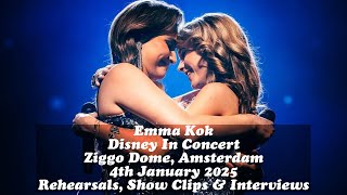 Emma Kok, age 16, Disney In Concert perspectives at the Ziggo Dome, plus interviews with subtitles