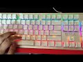 mumre wrangler k100 rainbow rgb brown switch mechanical keyboard sound test