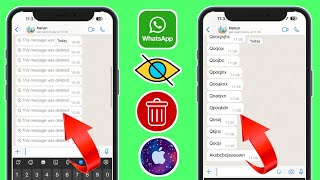 How To See WhatsApp Deleted Messages in iPhone || Recover Deleted WhatsApp Messages (ios)
