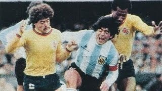 Diego maradona humiliating Colombia 1986 world cup qualfiers| All touches