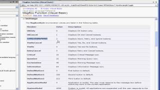 Visual Basic Video Tutorial - Volume 1- Lesson 23: MsgBox Function