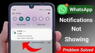 Notifikasi WhatsApp Tidak Muncul di Layar Utama 2023 | Notifikasi WhatsApp Tidak Datang Android