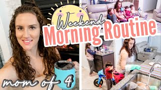 STAY AT HOME MOM WEEKEND ROUTINE | MORNING ROUTINES 2022 | MOM OF 4 | The Reserve