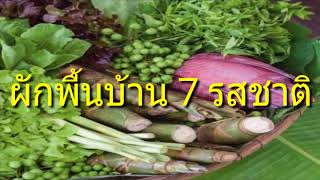 ผักพื้นบ้าน 7 รสชาติ มากสรรพคุณทางสมุนไพร