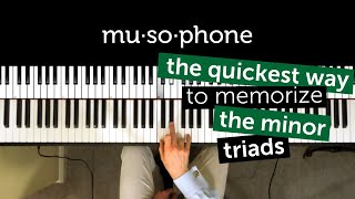 Piano Tutorial: How To Memorize Piano Chords (minor triads)