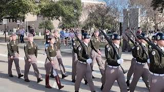 Campus March - Texas A\u0026M Corps of Cadets - Aggieland Saturday 2025