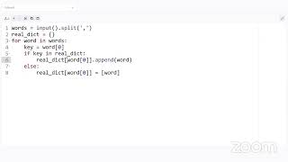 Python - Live Coding - Week 5 & 6