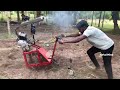 1 2 லிட்டர் ல 1 ஏக்கர்💯 cultivator making 🔥 bike engine cultivator making metal mind