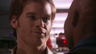 Dexter headbutts doakes