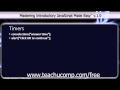 JavaScript Training Tutorial Timers