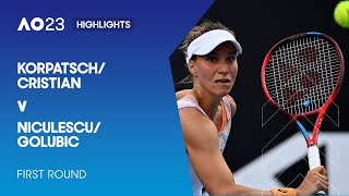 Korpatsch/Cristian v Niculescu/Golubic Highlights | Australian Open 2023 Round 1