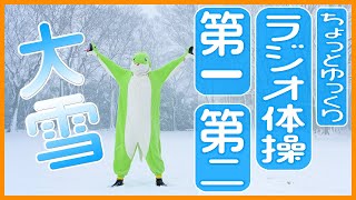 ☆大雪ですよ～！☆【ラジオ体操第一第二】ちょっとゆっくりペースです😄　笑顔で楽しく元気よく！