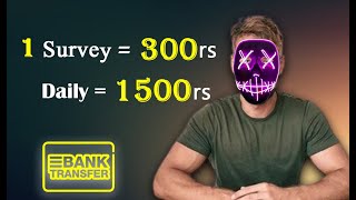 Earn money from surveys | New online earning website 2024 | Mr.Masked Money