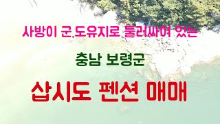 [부동산 친구] 충남 보령시 삽시도 펜션매매, 사방이 군.도유지로 토지492평, 매매금액은 6억