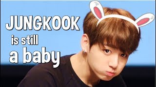 Jungkook is still a baby... #HappyJungkookDay