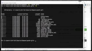 Posh-git Installation and Demo