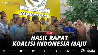 🔴LIVE - Hasil Rapat Koalisi Indonesia Maju, Bahas Bacawapres Prabowo?