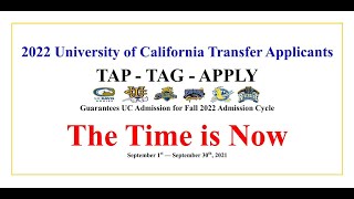 UC TAG Tutorial 2022