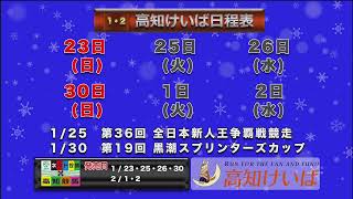 高知けいば中継　2022/01/23