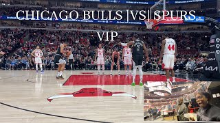 CHICAGO BULLS VS. SPURS| FLOOR SEATS| GUESS WHO I SAW 😱💕💕
