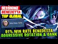 91% Win Rate Benedetta Aggressive Rotation & Gank [ Top Global Benedetta ] sesshomz - Mobile Legends