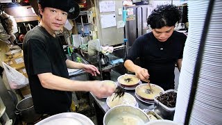 Japan's Top Secret Ramen Shop! JAPANESE STREET FOOD in Fukuoka, Japan (Blue Bucket Ramen)