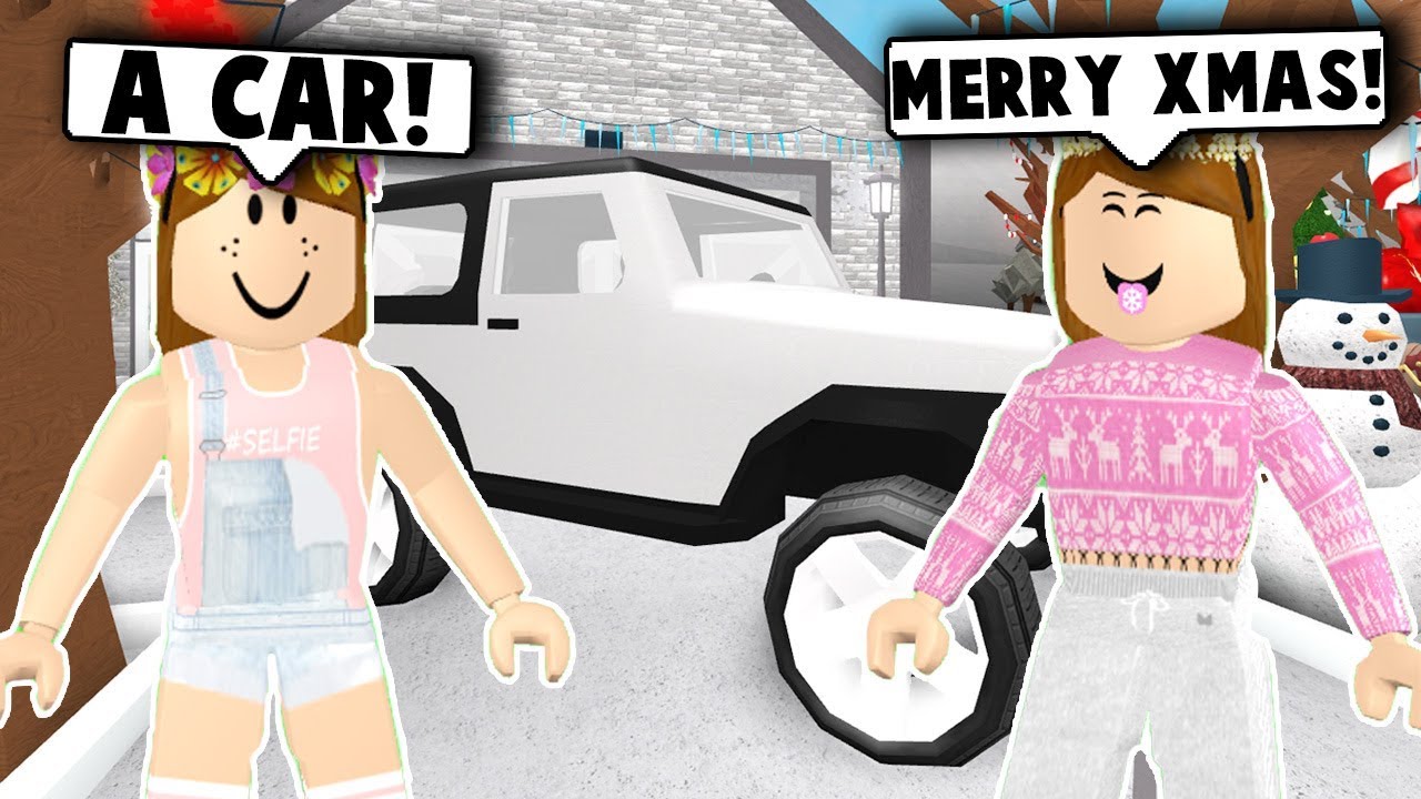 MY BABY GOT A NEW CAR FOR CHRISTMAS! (Roblox Bloxburg) Roblox Roleplay ...