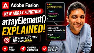 New Adobe Fusion Array Function Explained | How to Use arrayElement() in Adobe Fusion