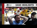 BRITISH FATHER AND SON REACTS! NHL STANLEY CUP FINAL GAME 1 HIGHLIGHTS!