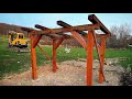 Sturdiest Roadside Firewood Stand - 6x6 Timber Frame Construction