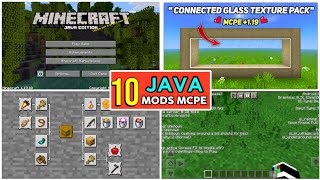 Top 10 Java Edition Mods for Minecraft Pocket Edition | Mcpe 1.19 mods ||