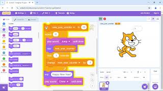 New Year Countdown in Scratch – Watch the Magic Happen!