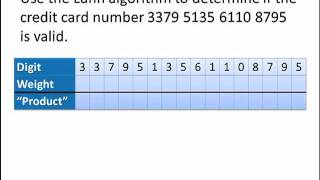 Math for Liberal Studies: The Luhn Algorithm