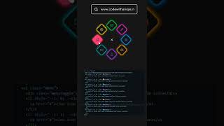 Modern circular menu using html css