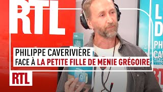 Philippe Caverivière face à la petite fille de Menie Grégoire