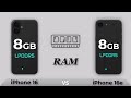 iphone 16e vs iphone 16 iphone 16e specs review