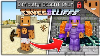 Can You Beat The NEW 1.17 Minecraft Update in a DESERT ONLY World?