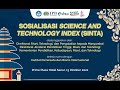 Sosialisasi Science And Technology Index ( SINTA )