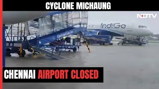Cyclone Michaung Updates: Planes Grounded As Rainwater Enters Chennai Airport Runway
