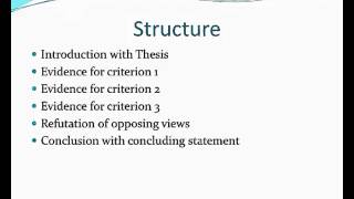 Writing an Evaluation Essay