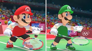 Mario & Sonic at the Olympic Games Tokyo 2020 - All Characters Badminton Gameplay