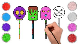 कैसे बनाएं एक प्यारा सा Halloween Candy | Candies kaise banate hain | Spooky Drawing for Kids