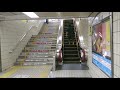 大阪メトロ 御堂筋線天王寺駅d乗降階段エスカレーター（2018 osakametro midosuji line tenouji st.d escalator