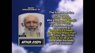 Arthur Joseph ~ Medium Obituary